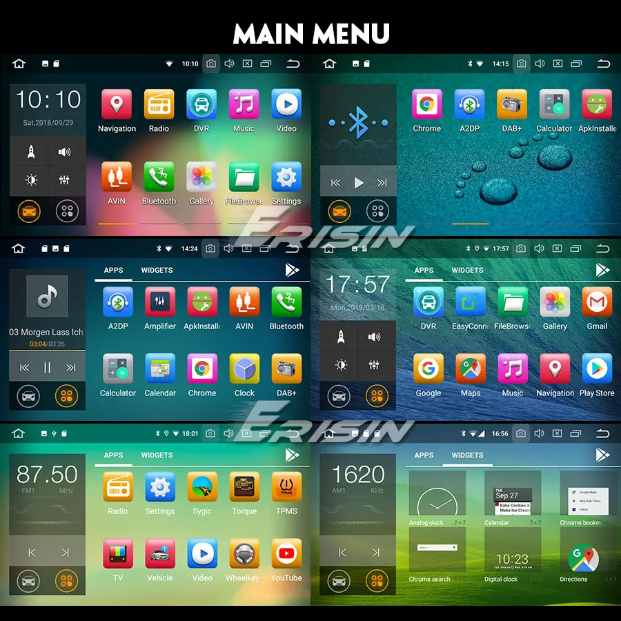 Cheap Erisin ES4829D 8 inch car radio android 9.0 2G RAM PX30 DAB OBD WIFI 3G for Renault Dacia Duster Logan Sandero Dokker Lodgy 11