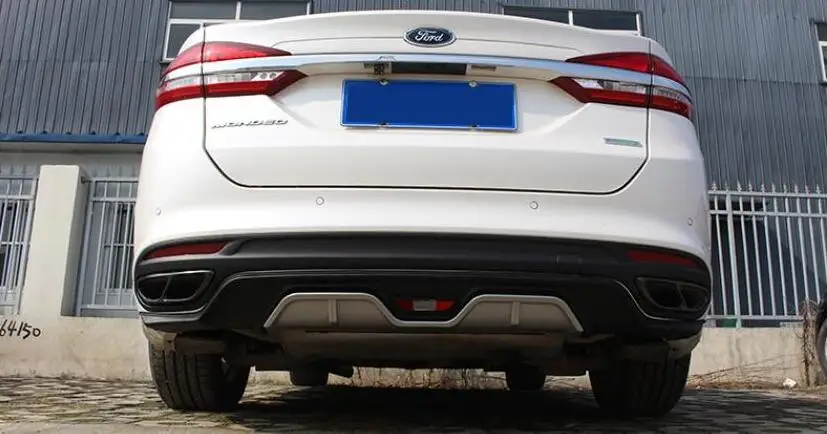 

High Quality ABS CAR BUMPER REAR LIP SPOILER REAR DIFFUSER COVER FITS FOR Ford Mondeo 2013 2014 2015 2016 2017 2018 BY EMS