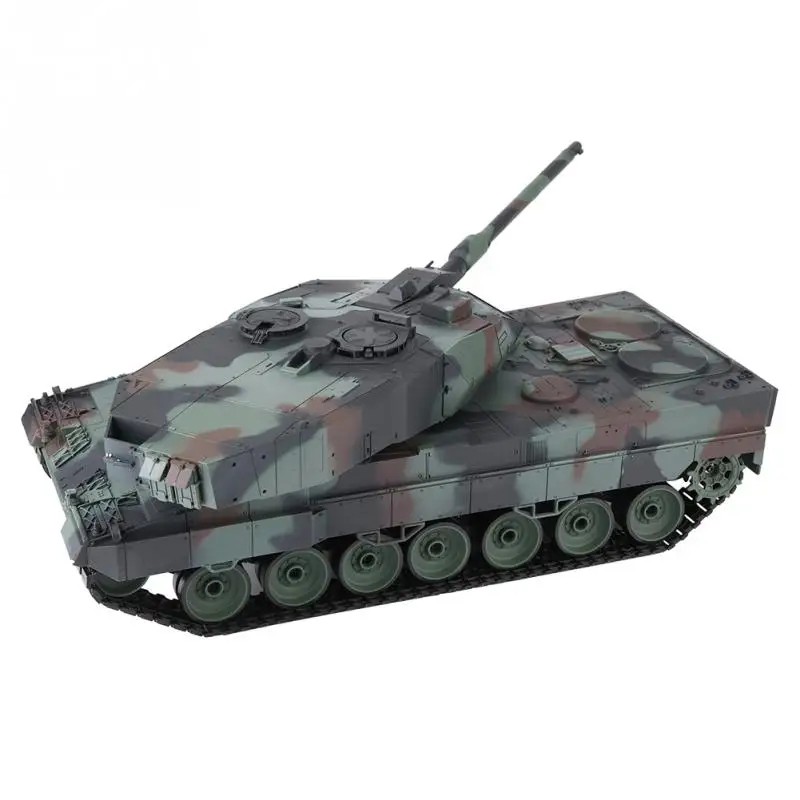 Heng Long 2 4 ГГц RC Leopard Tank 1/16 пульт дистанционного управления немецкий A6 Battle World sixation