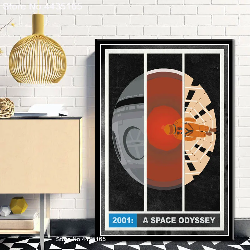 2001 космическая Одиссея постер фильма Классические Постеры к фильмам и принтам настенные картины искусство холст живопись для гостиной домашний декор