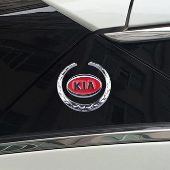 

Car styling 3D metal Emblem Badge Fender Body Window sticker for KIA K2 K3 K5 Sorento Sportage R Rio Decals Auto Accessories
