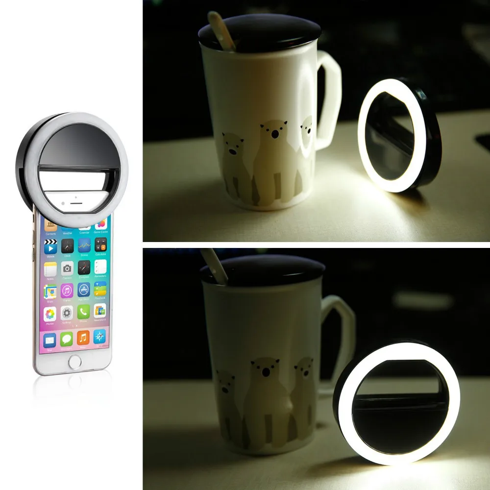 Neewer 36 LED Clip-On селфи телефона кольцо света для темноте Spotlight Яркость для iphone Samsung HTC Nokia iPad и Прочие ожерелья и подвески