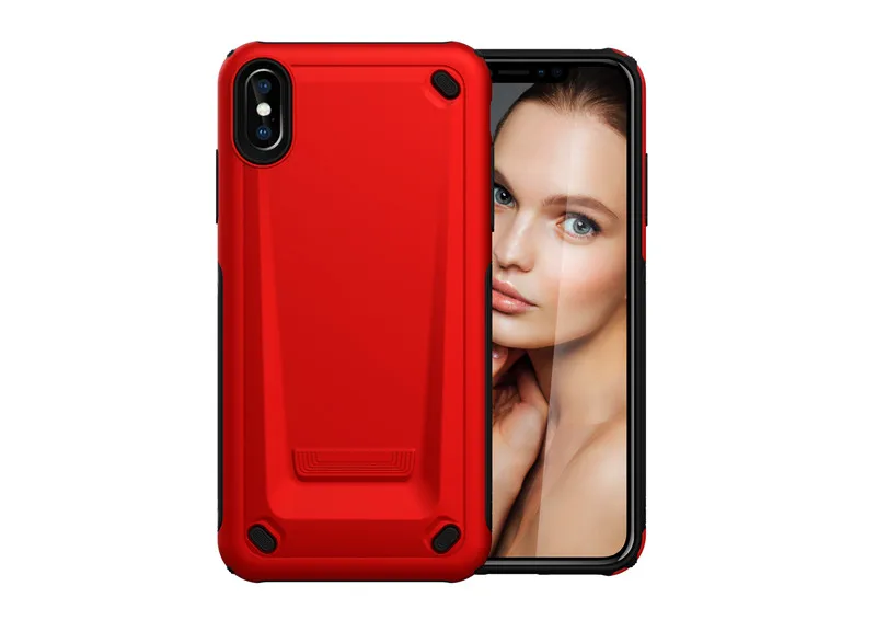 

Luxury Colorful Shockproof Armor Matte Plastic Phone Case For iPhone 6S 6 7 8 Plus X XR XSMAX PU Soft Silicon Hard PC Back Cover