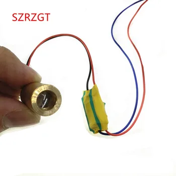 

10pcs 532nm 12mm 3V-3.7V 20mW Adjustable Laser Dot Diode Module Green Copper Head