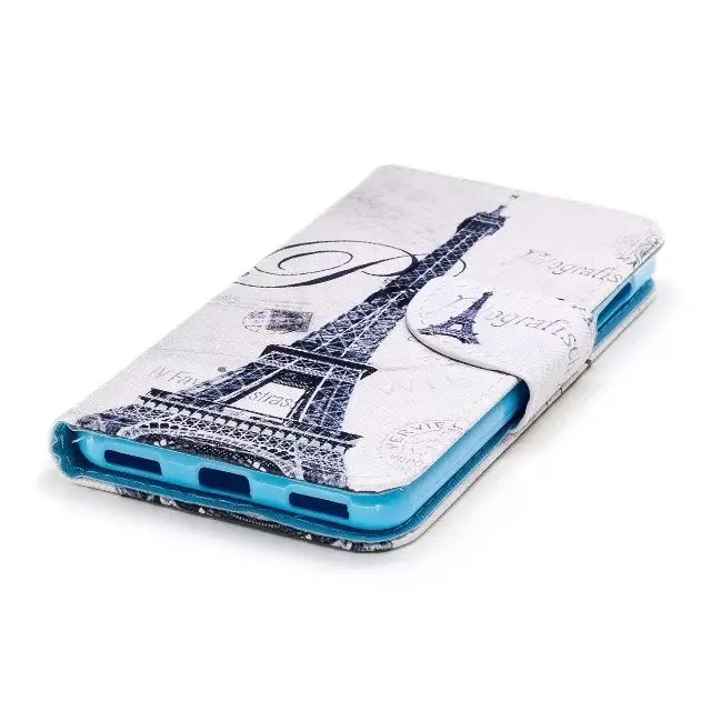 Для Coque Huawei Y5 2017 чехол Цветочный принт Флип Бумажник Стенд кожаный телефона для