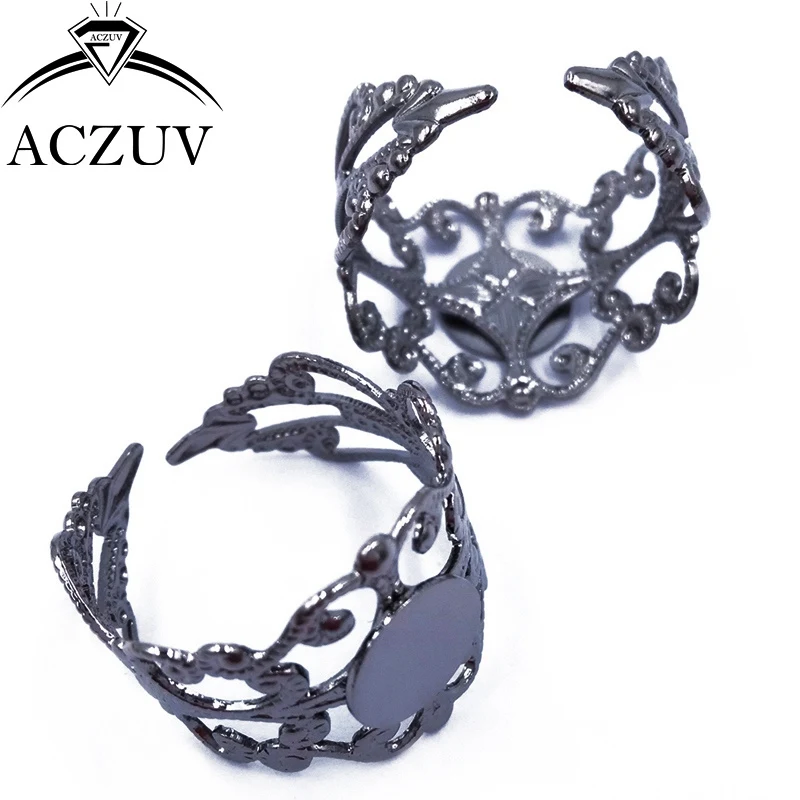 01- Adjustable Ring Base Bezel Blank Setting (12)
