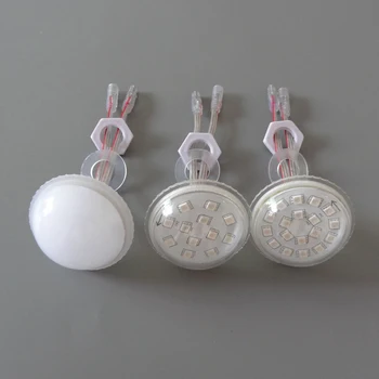 

DC24V;UCS2903 addressable RGB full color led smart module;IP68 rated;60mm diameter;clear or milky cover