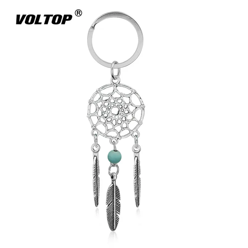 

Dreamcatcher Ornaments Car Decoration Accessories Feather Wind Chimes Key Chain Women Vintage Indian Style Keychain