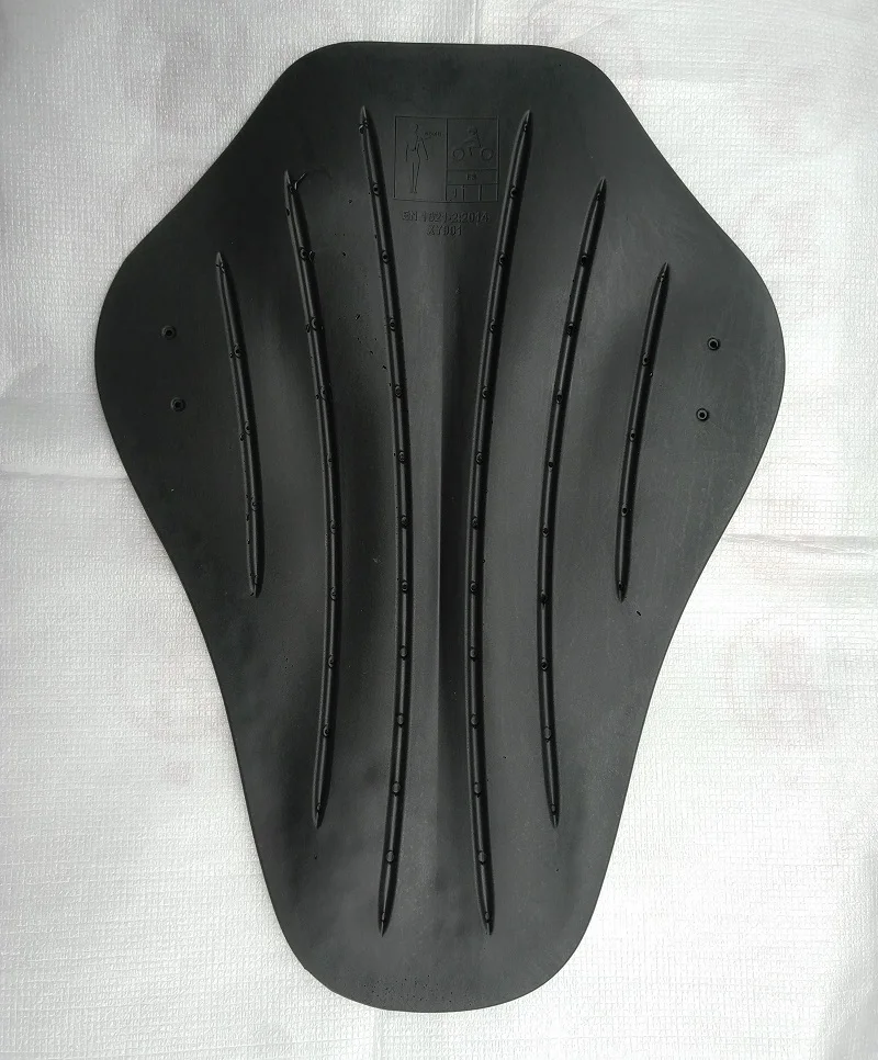 Мотоциклетная Задняя накладка инертная для куртки одобренная CE Защита спины для мотокросса силиконовая защитная Экипировка