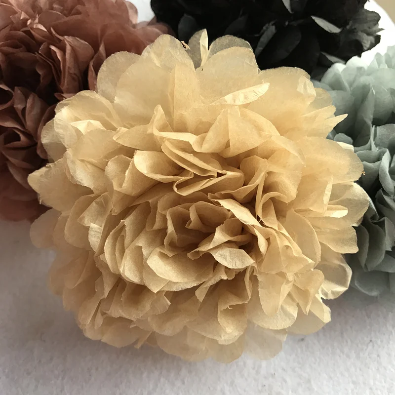 6inch Simulation Peony Flower DIY Tissue Paper Flower for Romantic Wedding Decoration Home Party Decorative Paper Flowers Balls