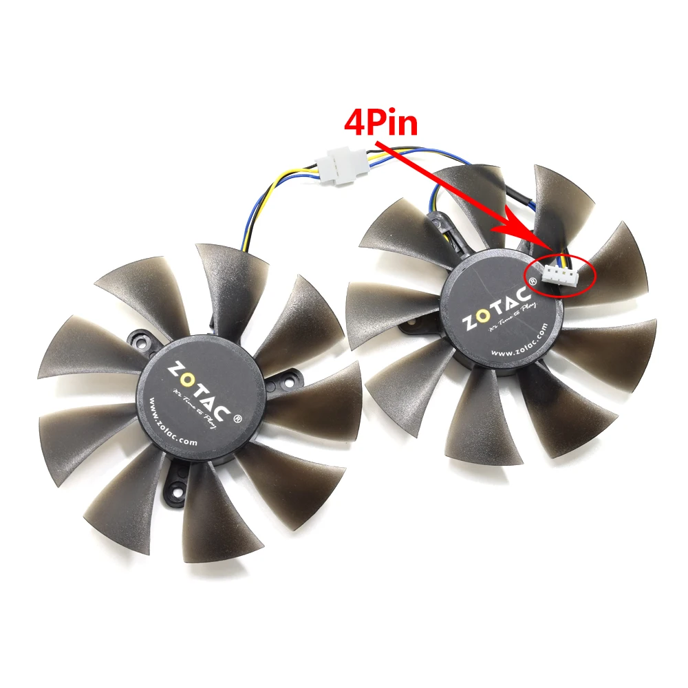 GFY09010E12SPA GA91S2H охлаждающий вентилятор для замены 85 мм 4Pin ZOTAC AMP 1060 6 GB GTX 1070 мини