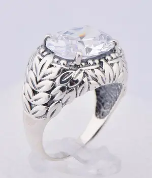 

2015 salary for 925 ancient silver ring women fashion design jewelry palace zircon rings