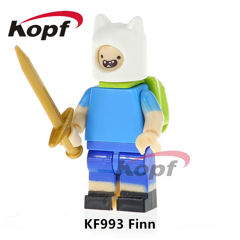 

Super Heroes Single Sale Adventure Time The Human Finn Dolls Bricks Action Building Blocks Education Toys for children KF993