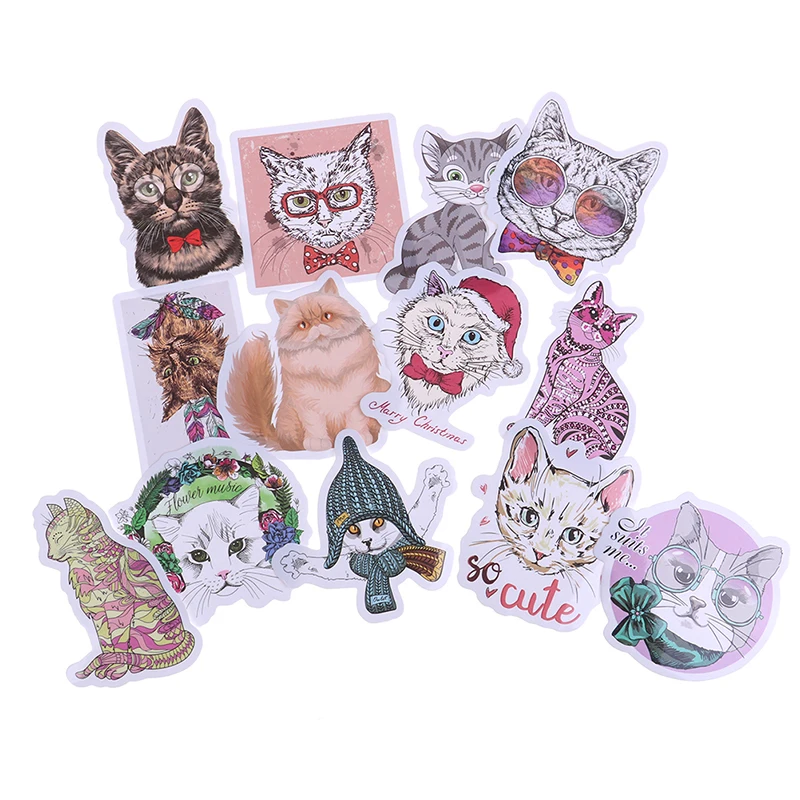 50 шт. DIY чемодан для ноутбука Скрапбукинг игрушка Kawaii Кот стикер Животное