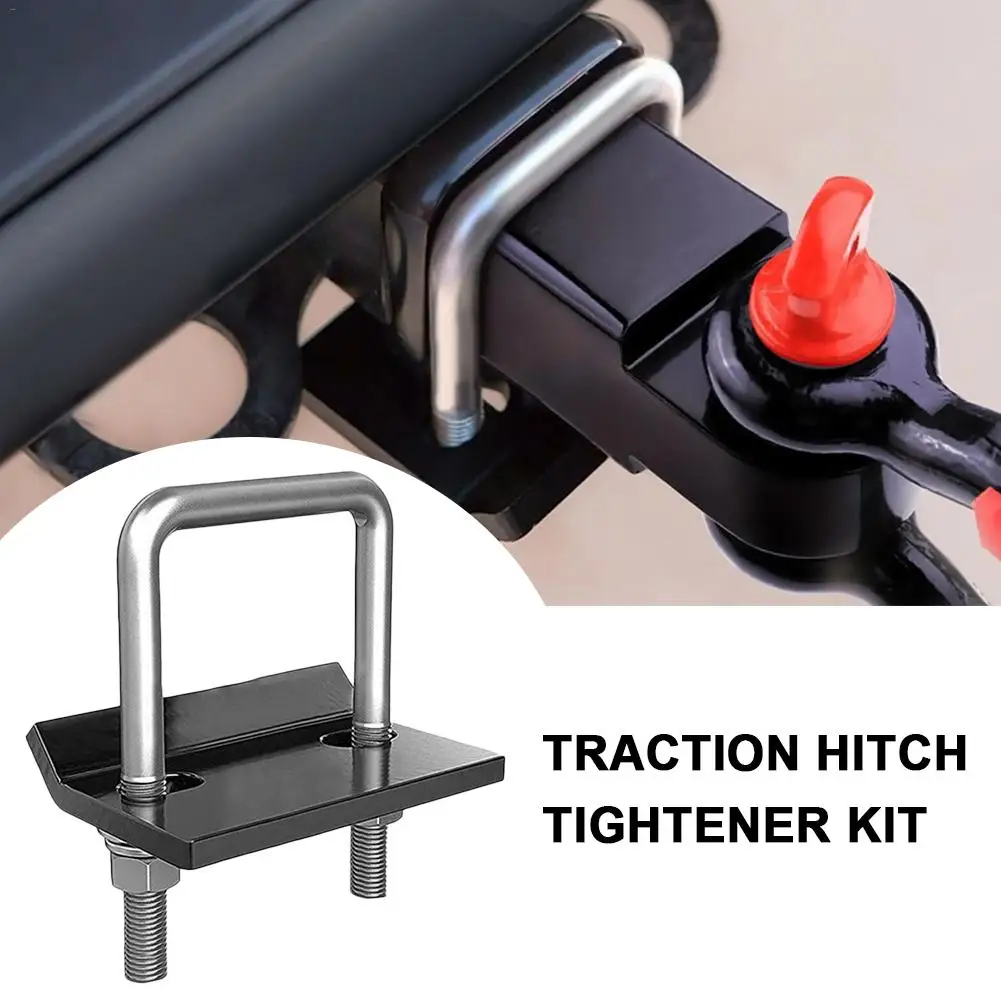

New Hitch Tightener For Trailer Stainless Steel Truck Anti-Rattle Stabilizer Rust-Free Heavy Duty Lock Down Easy Installation
