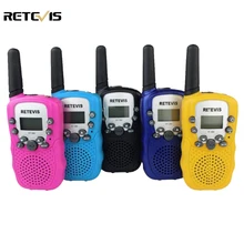 A pair Mini Walkie Talkie Kids Radio Retevis RT388 RT-388 0.5W UHF PMR Frequency Portable Two Way Radio Gift A7027B