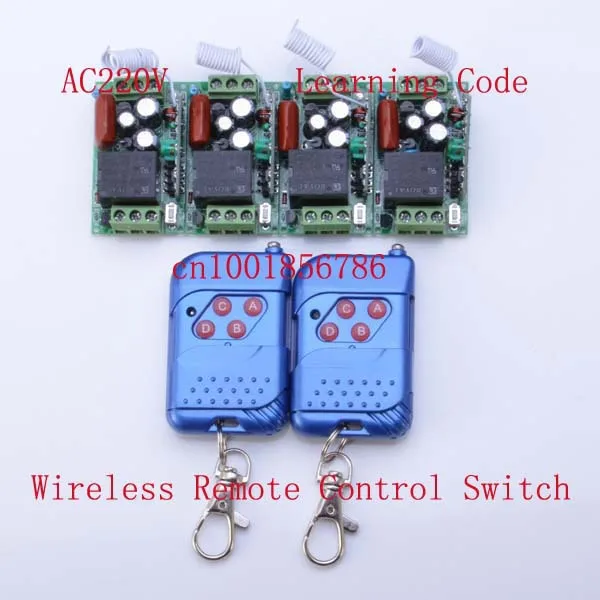 

220V RF 1CH Light ON/OFF Wireless Remote Control Switch 315MHZ 433MHZ wireless light