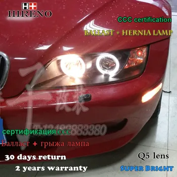 

Hireno Headlamp for 1996-2003 BMW Z3 Headlight Assembly LED DRL Angel Lens Double Beam HID Xenon 2pcs
