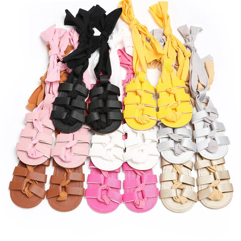Pudcoco обувь для новорожденных для маленьких девочек Высокие ботинки из PU-кожи сандалии на завязках летние туфли для младенцев