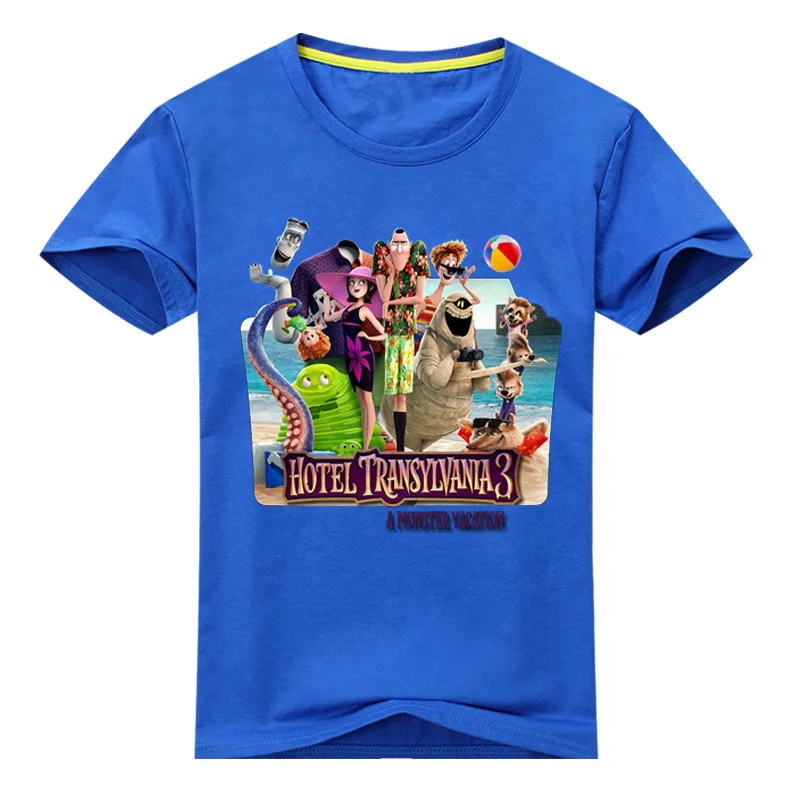 

Drop Shipping Kids Cartoon Hotel Transylvania 3 Clothing Boys Summer T-shirt Girls T Shirt Clothes Children Tshirt Clothes DX083