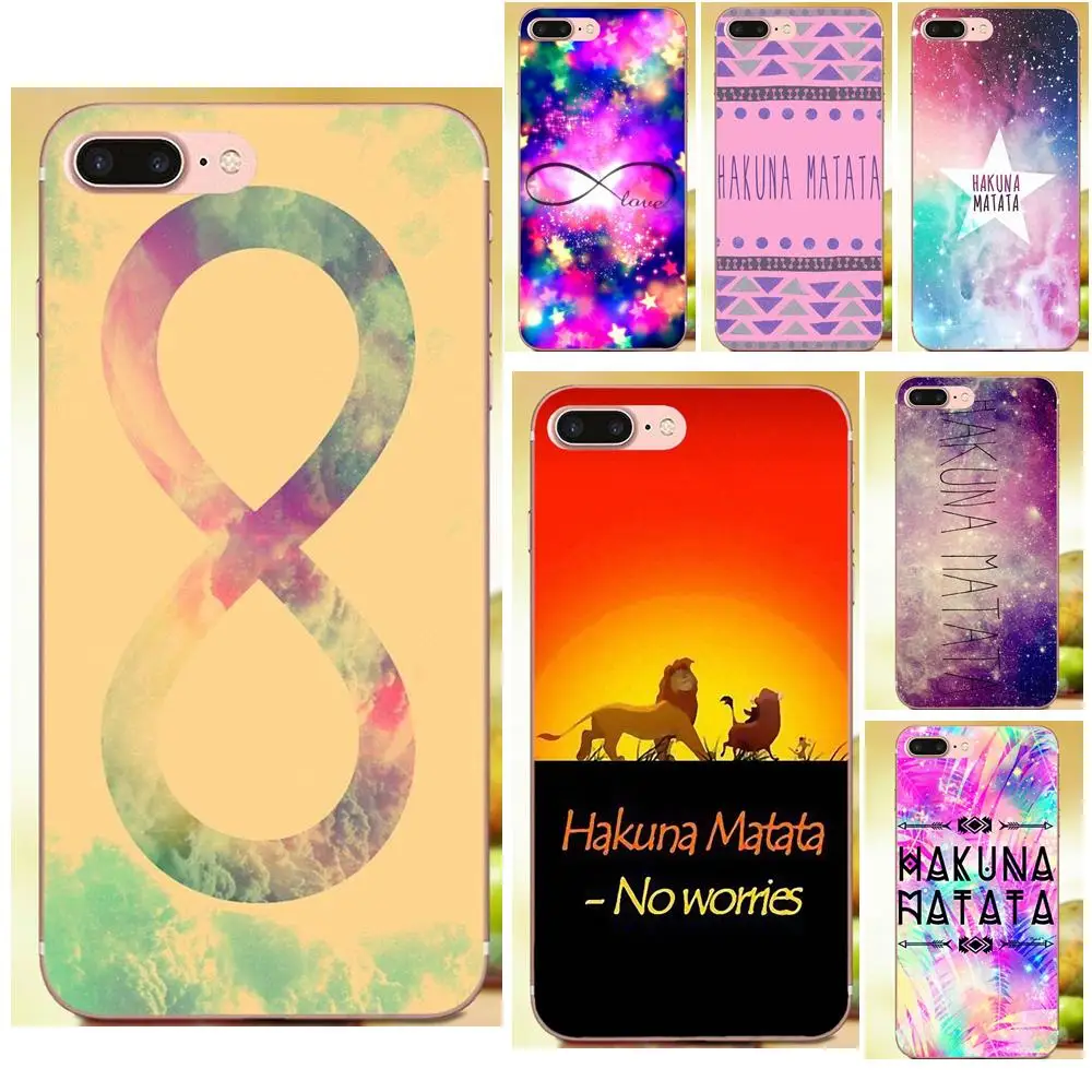 Мягкий ТПУ Новый стиль уникальный Hakuna Matata Infinity для Xiaomi Redmi Note 2 3 3S 4 4A 4X 5 5A 6 6A Pro