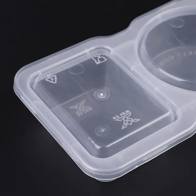 

140ml Clear Plastic Sauce Chutney Cups Food Container Slime Storage Box Case With Lid