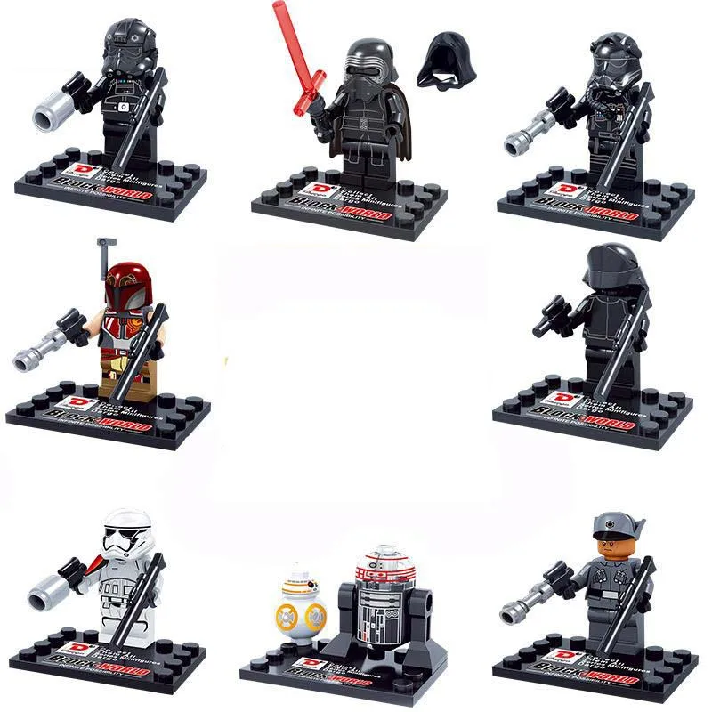 8pcs star wars super heroes marvel avengers D867 The Force Awakens building blocks model bricks toys