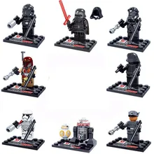 8pcs star wars super heroes marvel avengers D867 The Force Awakens building blocks model bricks toys