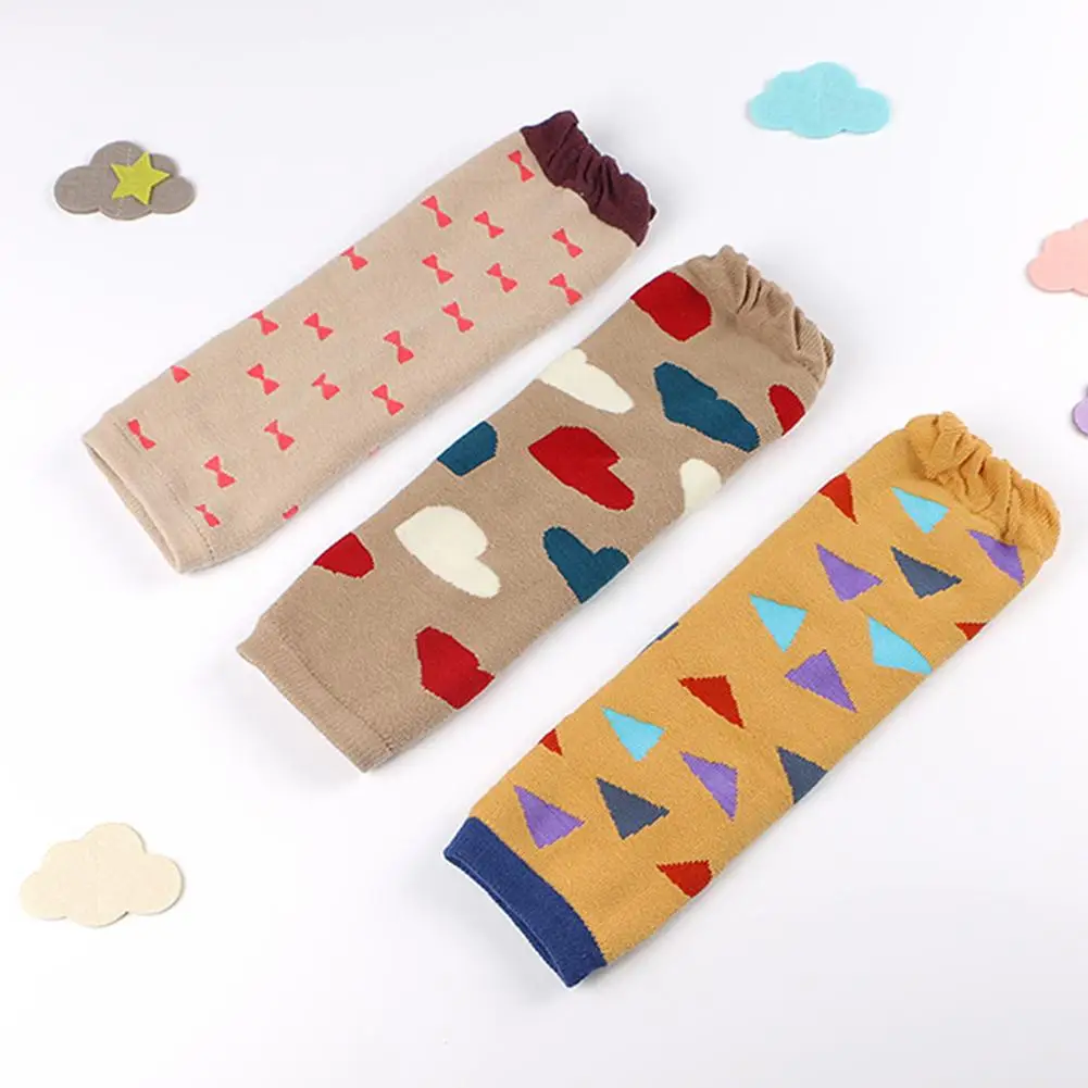 Children Cartoon Leg Warmers Baby Shin Guards Unisex Soft Cotton Warm Knee Socks