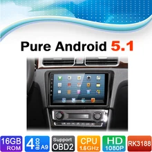 Pure Android 5.1.1 System Car DVD GPS Navigation System for Volkswagen VW Santana 2015