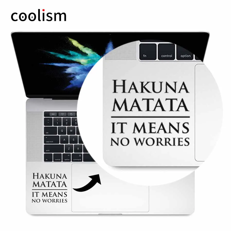 

Lion King Inspired Quote Trackpad Decal for Apple MacBook Skin Air Pro Retina 11 12 13 15 inch Mi book Laptop Touchpad Sticker