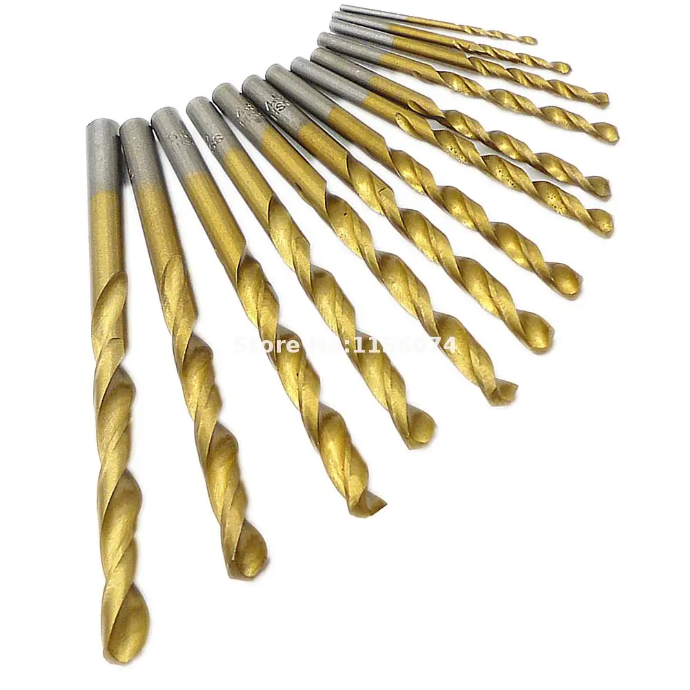 13 шт. метрические спиральные сверла с титановым хвостовиком 1 5 6 мм|twist drill bit|cutter