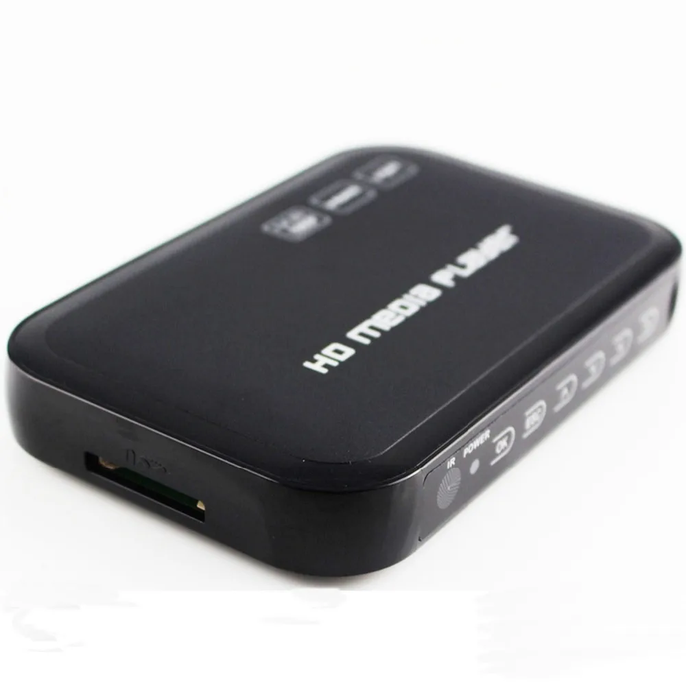 Бесплатная доставка! 3D 1080P HD медиаплеер поддержка Blueray HDMI VGA AV MKV H.264 SD MMC USB внешний