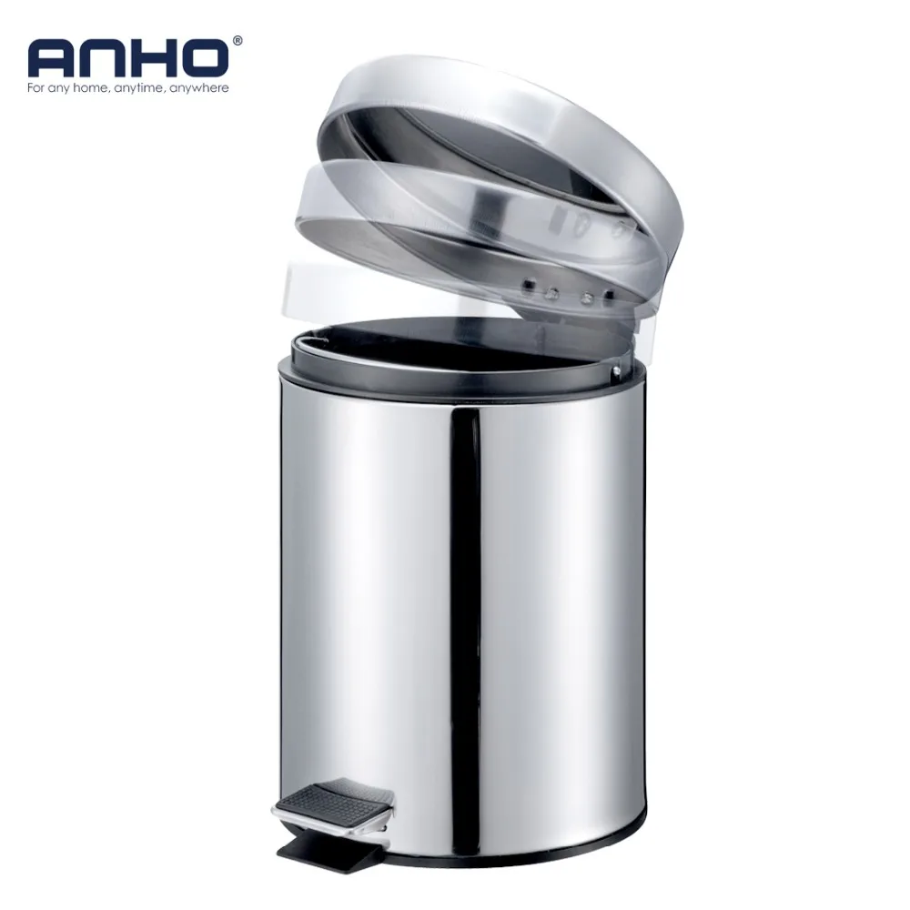 

5L Trash Can Bathroom Kitchen Living Room Office Garbage Dust Bin Storage Rubbish Bucket Storage Box Pedal Waste Can