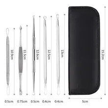 5 шт./7 шт. набор инструментов для удаления черных точек из нержавеющей стали Комедон акне для лица Пинцет для удаления прыщей набор инструментов