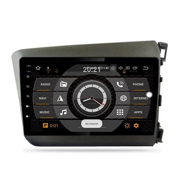 JSTMAX 9 ''Android 0 4G + 64G ISP экран автомобильный DVD Радио стерео плеер для Honda Civic RHD 2012 2013