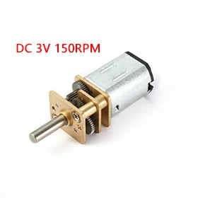 

Uxcell(R) 1Pcs DC 3V 150RPM Micro Speed Reduction Motor Mini Gear Box with 2 Terminals for RC Car Robot Model DIY Engine Toy
