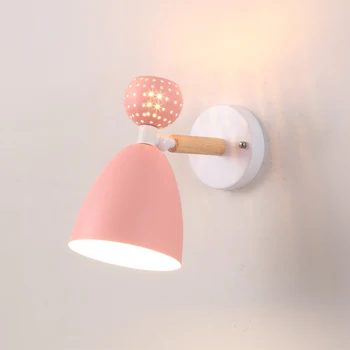 

Color LED wall lamp double head light bedroom bedside lamp simple home children's girl room starlight Decor lights mx4191146