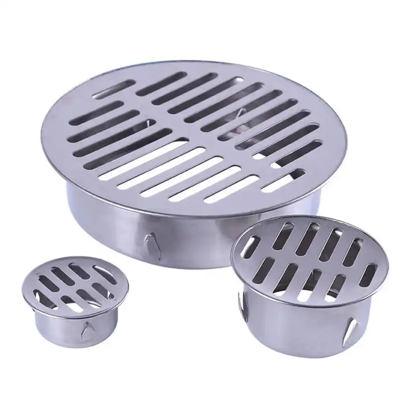 110mm round steel outdoor floor drain cover vent cap hole plug Anti