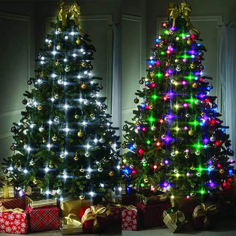 

Christmas tree Led String lights EU/US plug 48/60 Leds AC220V/110V for Christmas tree Party Garden Holiday Home Decor