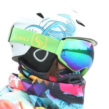 New coming Benice ski goggles double UV400 anti-fog big ski mask glasses skiing men& women snow snowboard goggles SKI-4200