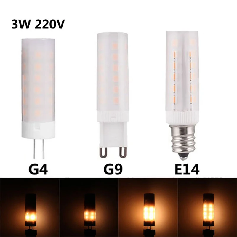 36 шт. SMD2835 светодиодный светильник с эффектом мерцания G4/G9/E14