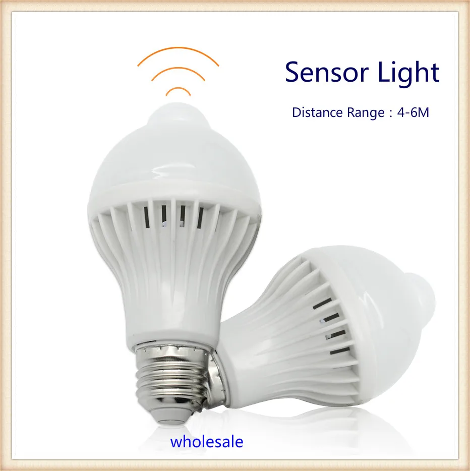 

PIR Sensor LED Bulb E27 LED lights 5W 7W 9W Smart Infrared Body Detection Led Lamp Motion Light Sensitive Indoor Lighting Bulbs