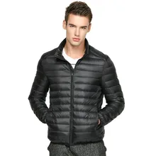 Зимняя белая пуховая куртка ультра легкая мужская 90% куртка водонепроницаемая пуховая куртка парки модная мужская куртка с воротником XD647