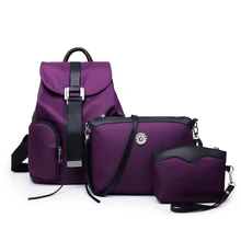 Mochila Оригинальный 3 Шт./компл. Женщины Нейлон Рюкзаки Женский Случайные Путешествия Школьные Сумки для Подростков Плече Сумки Сцепления Кошелек