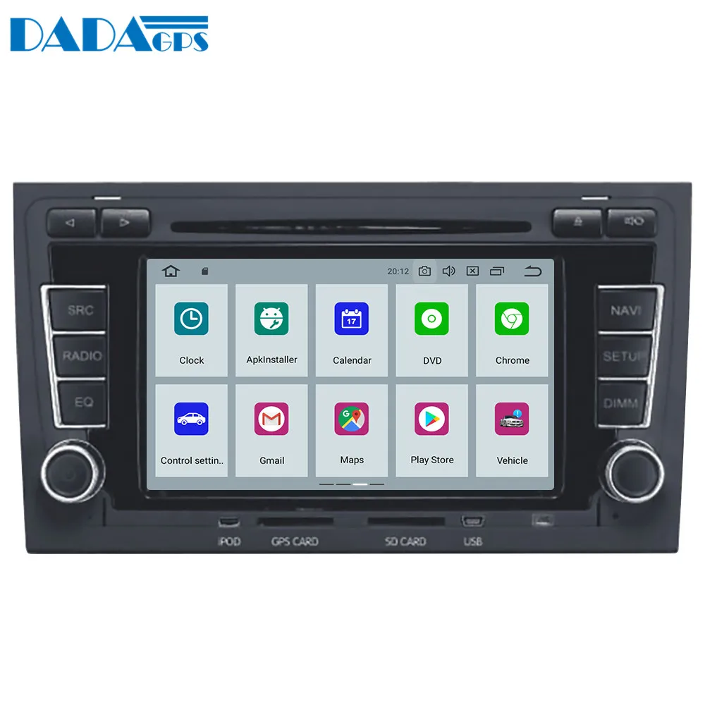 Top Android 9.0 4+64GB px5 Built-in DSP Car multimedia DVD Player GPS Radio For Audi A4 S4 RS4 2003-2012 GPS Navigation stereo Video 6