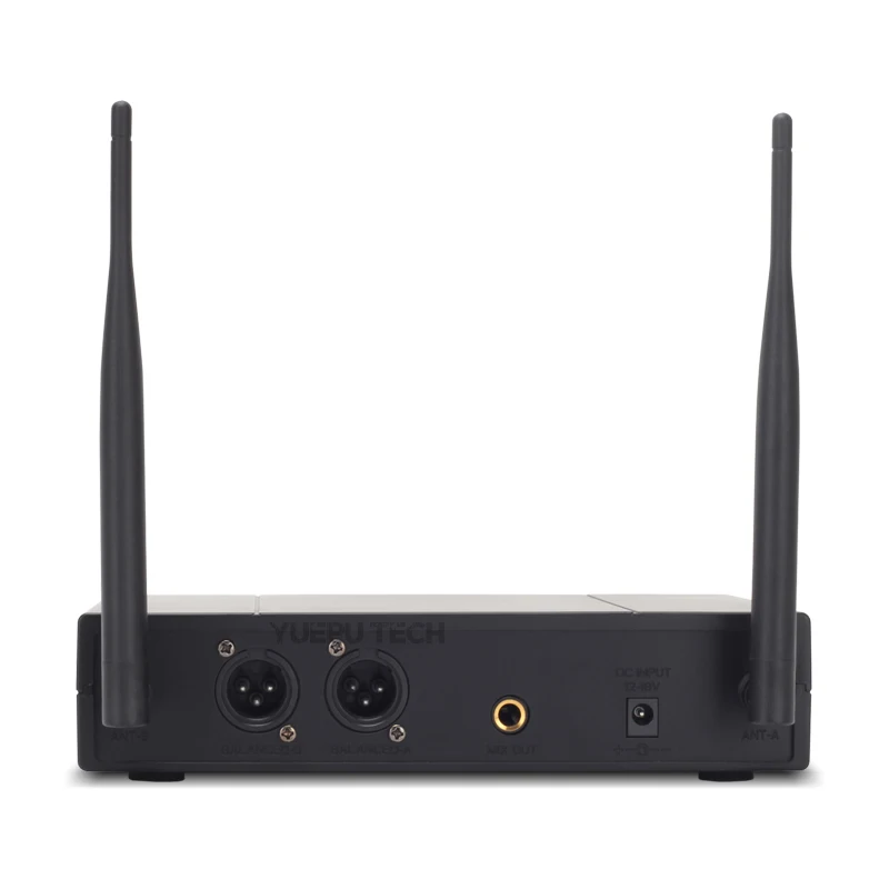  YUEPU RU-D210 UHF Professional Wireless Microphone System 2 Channel Handheld Karaoke Frequency Adju