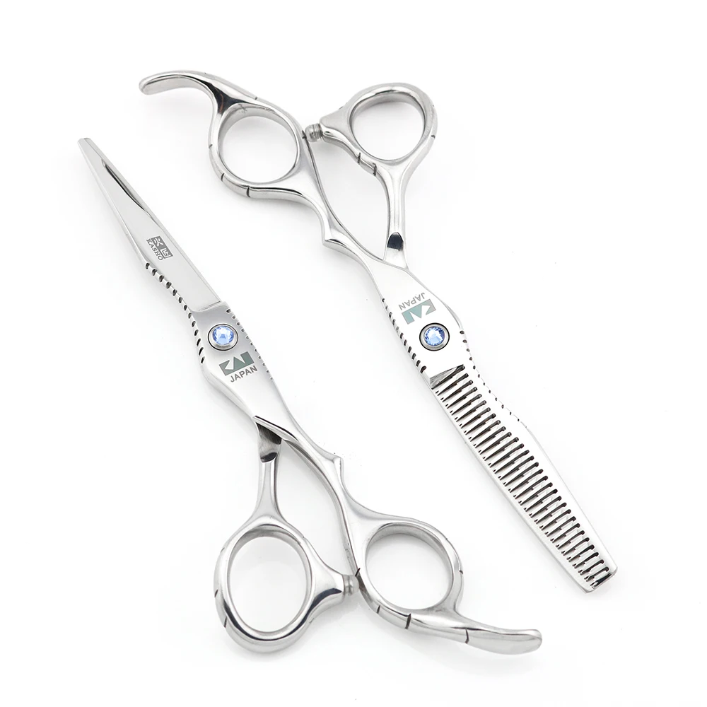 Kasho ножницы 6 дюймов волос истончение Японии 440C лезвие Нескользящие ручки