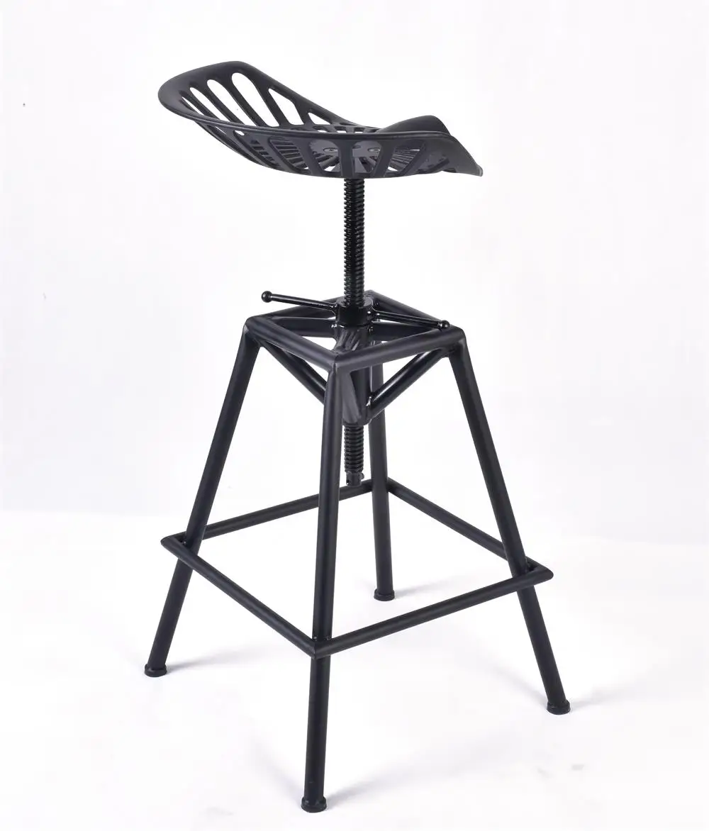 Промышленный стиль, металлические кухонные обеденные стулья, табурет, винтажный, медный, регулируемый, Colton Tracot, стул