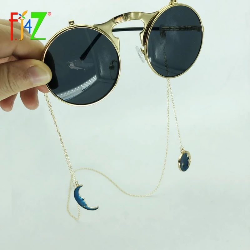 F. J4Z дизайн очки галстук ремни планета луна кулон падение солнцезащитные очки цепь Женская мода шнурок для очков держатель аксессуары